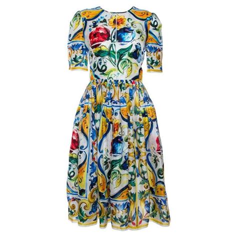 dolce and gabbana majolica dress replica